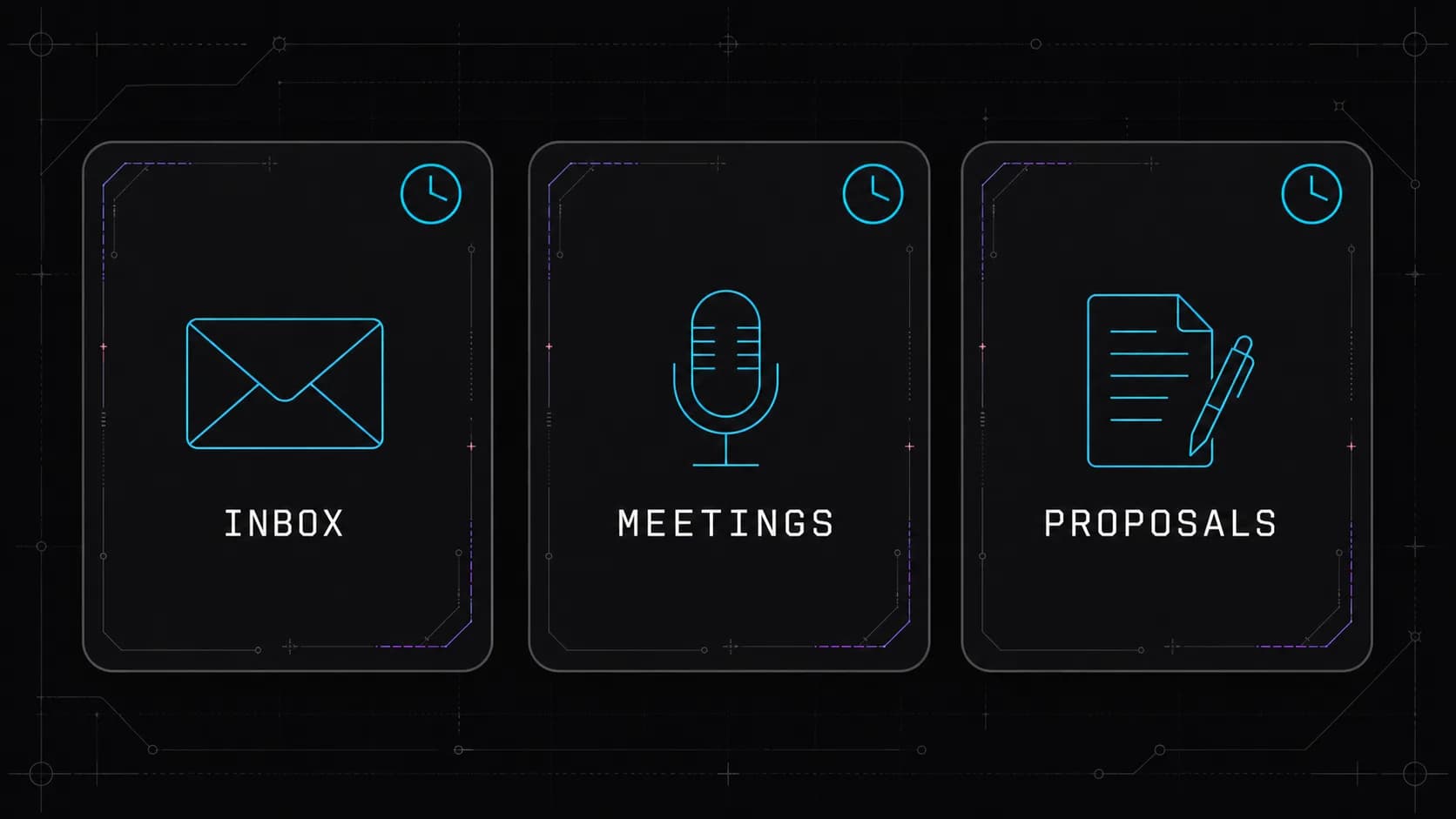 Three common quick wins: inbox, meetings, proposals